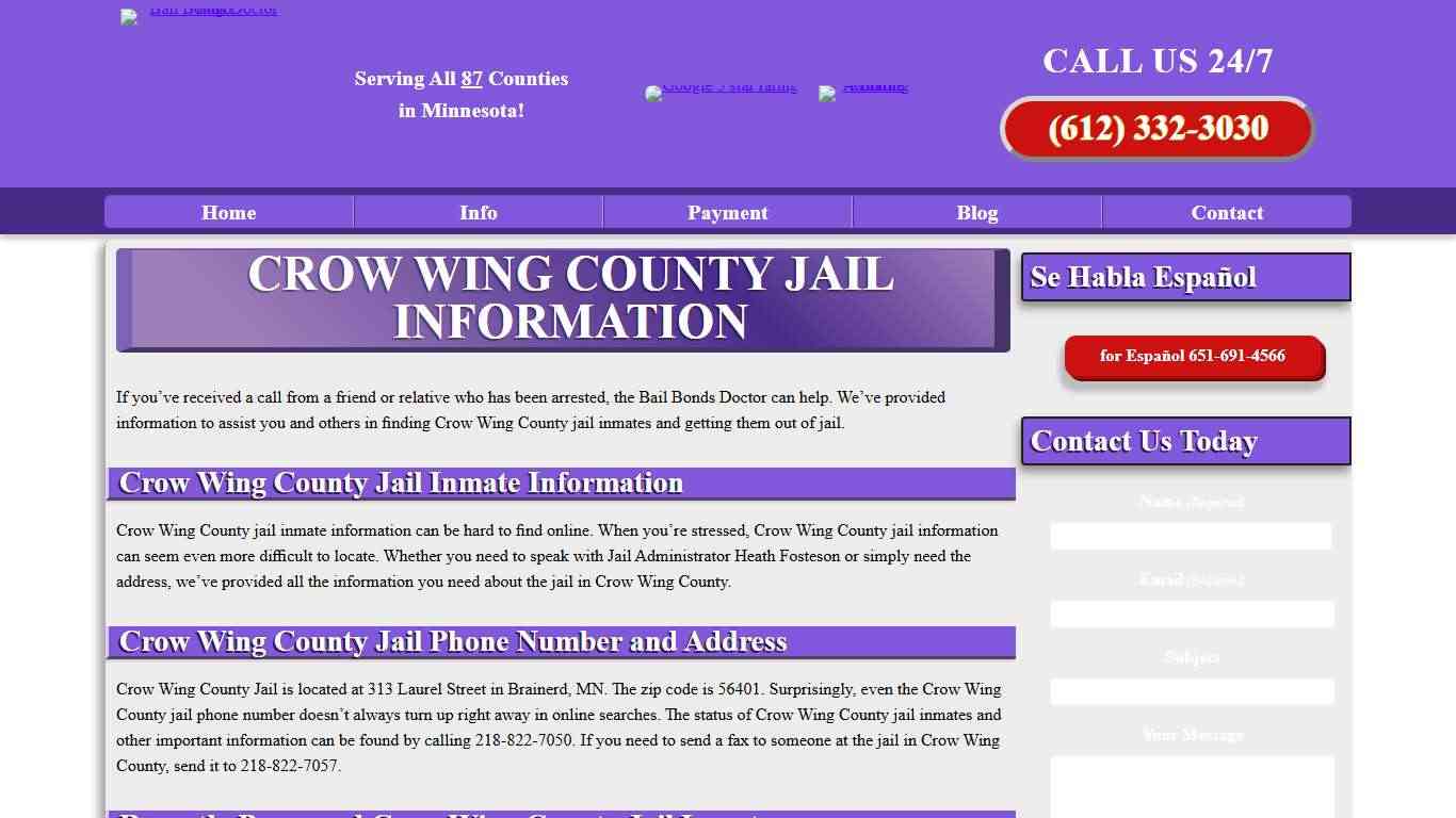 Crow Wing County Jail Information Accurate Jail Information